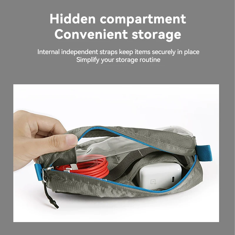 COMAN VE6 Travel Portable Digital Accessories Storage Organizer Bag for Charger HDD Mouse Earphone Protection Cover image 4