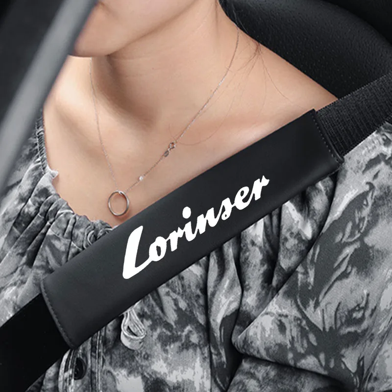 Car Seat Belt Covers for Lorinser Mercedes Benz LS560MX LX MAYBAC MS500L VS MS500 GS LS500 W203 W204 W210 W211 Car Accessories