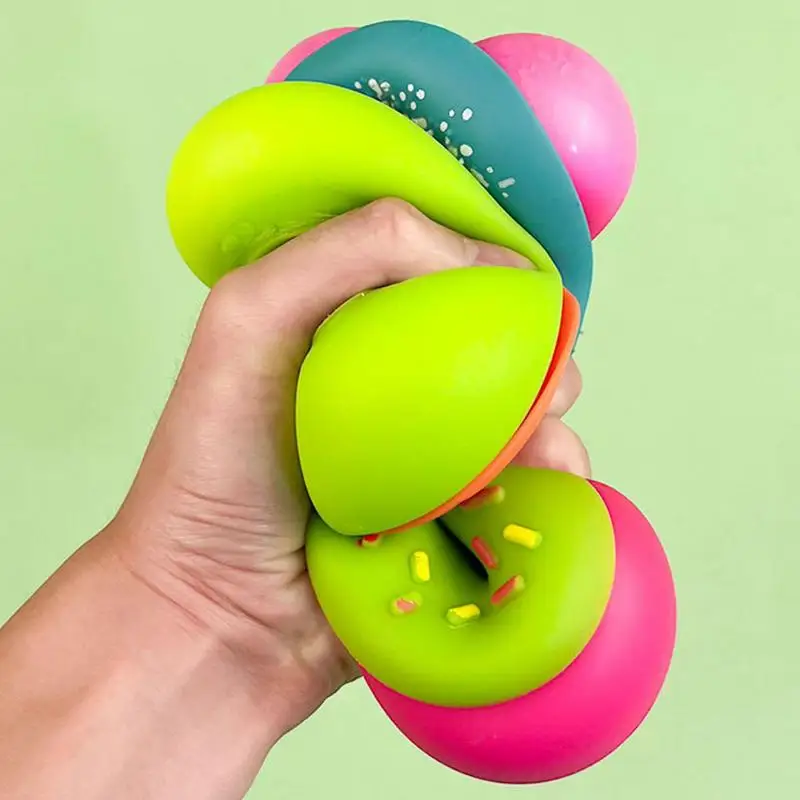 Donut Stretchy Toys | Soft Donut Fidget Rebound Sensory Toy | Funny Christmas Gift Cute Soft Pinch Toy Singular Squeeze Toys