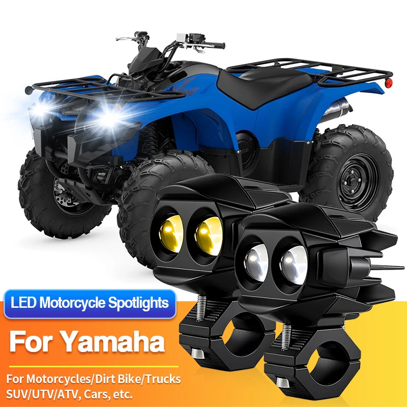 1 Set LED Motorcycles Headlight Spotlight Truck Car ATV UTV Off Road for Yamaha Viking 700/Viking VI/WR250F/WR450F/WaveRunner