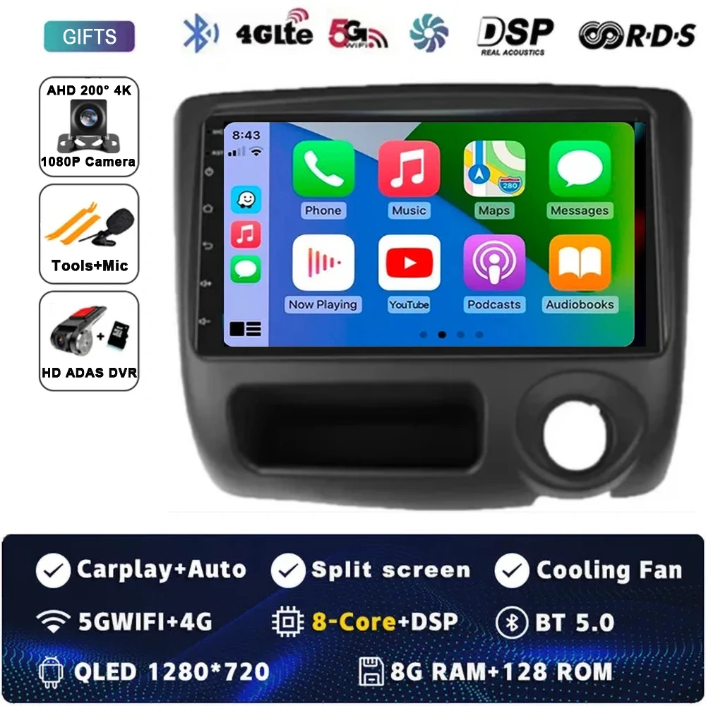 Android 15 Voor Toyota Vitz Yaris Echo 1999-2005 Carplay Auto Radio Multimedia Video Player Navigatie GPS Geen 2Din 2 Din DVD
