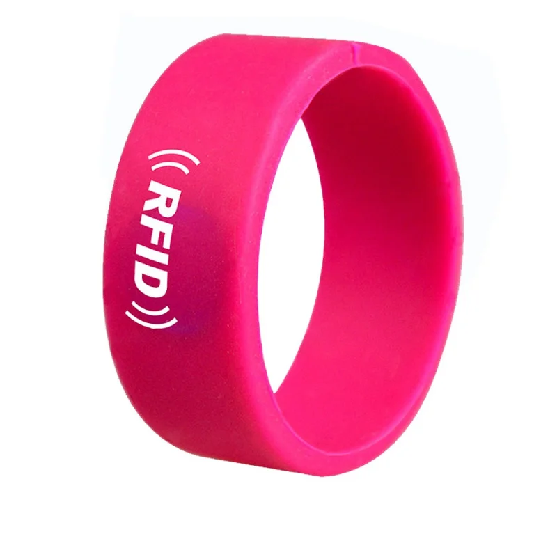 

Customized Adjustable Passive RFID Wristband price Silicone RFID Wristband / Bracelet NFC TAG Waterproof Smart RFID Band