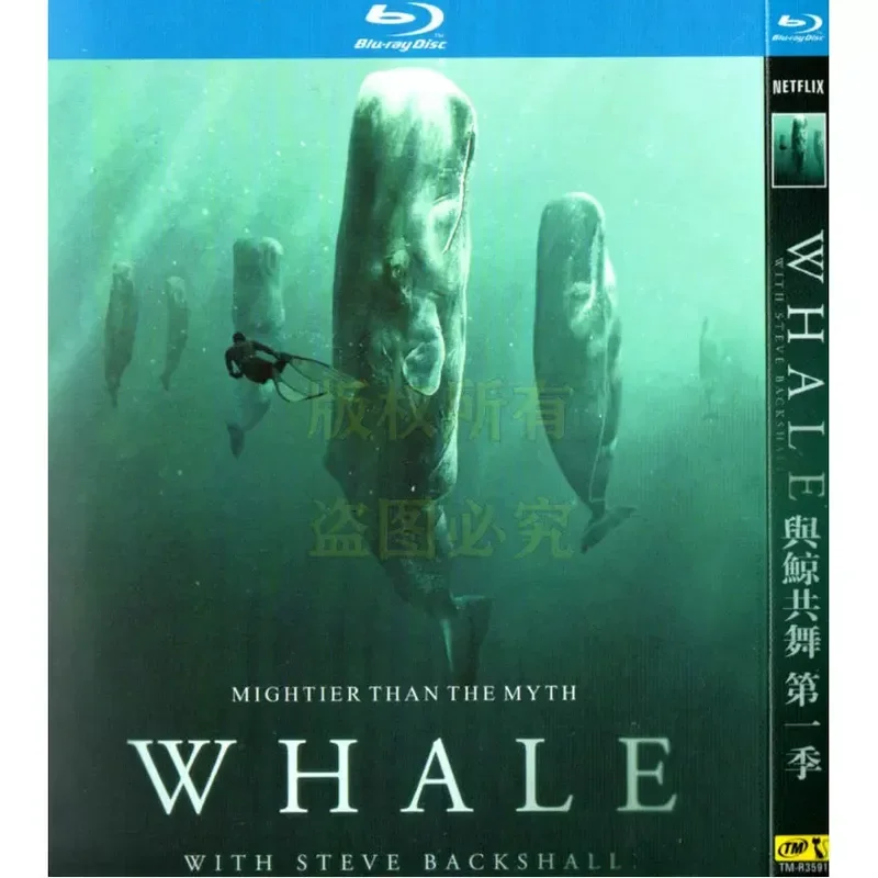 British nature creature documentary, Dancing with Whales BD Blu-ray high definition 1 disc