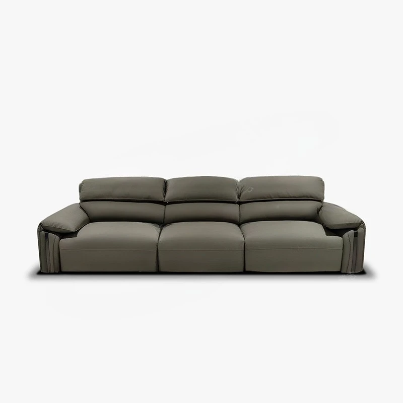 

Leather sofa, down bag, modern living room furniture