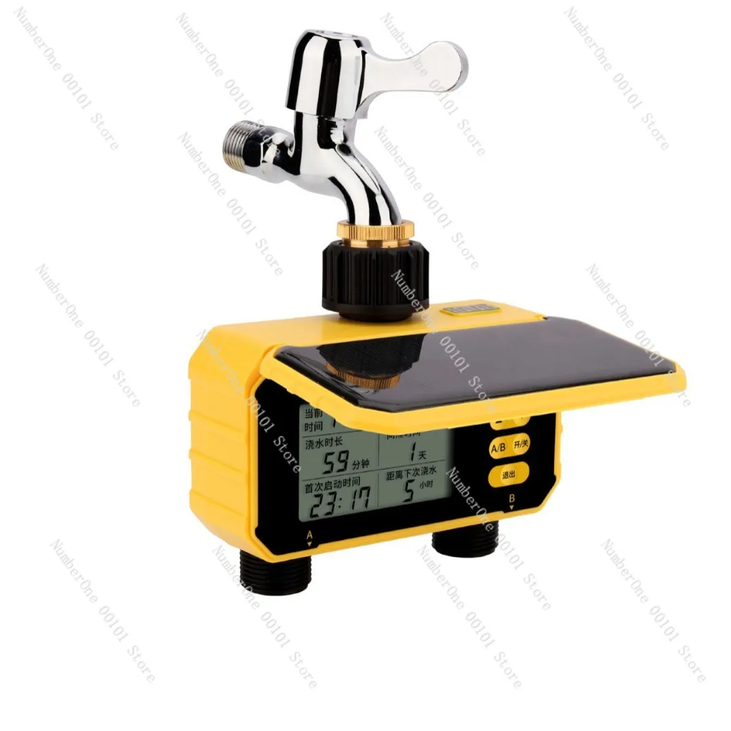 For WiFi Household Lazy Micro-spray Solar Automatic Irrigator Intelligent Drip Irrigation Dual-channel Regular Flower Watering
