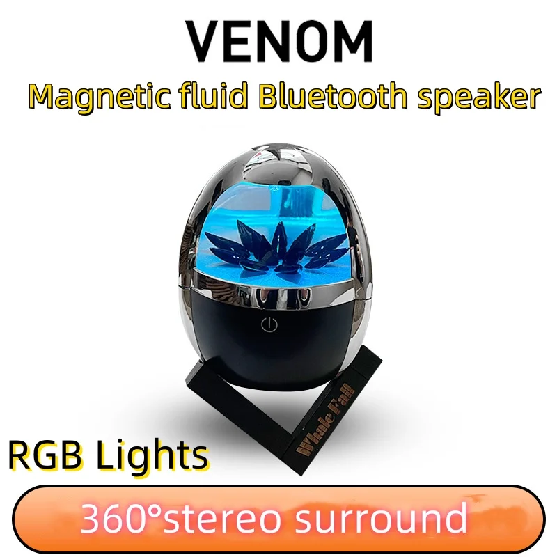 

Magnetic Fluid Bluetooth Audio Speaker High-end Venom Magnetic Fluid Hi-Fi Sound Quality Home Desktop Music Rhythmic Speakers