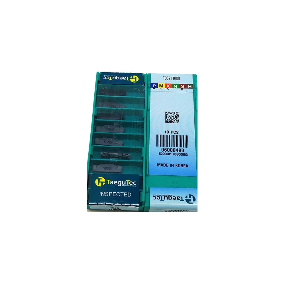 

TaeguTec Original Groove Insert TDC TT9080 TDC 2 TT9030 TDC 3 TT9030 TDC 4 TT9030 TDC2 TT7220 TDC2 TT9080 TDC2-8R TT8020