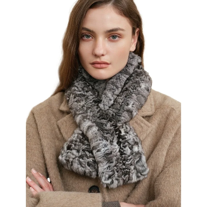 

Шарф из шиншиллы, меховой шарф ручной работы премиум-класса, универсальный черный бархатный мех из шиншиллы, синий, фиолетовый, синий, меховой воротник основного цвета