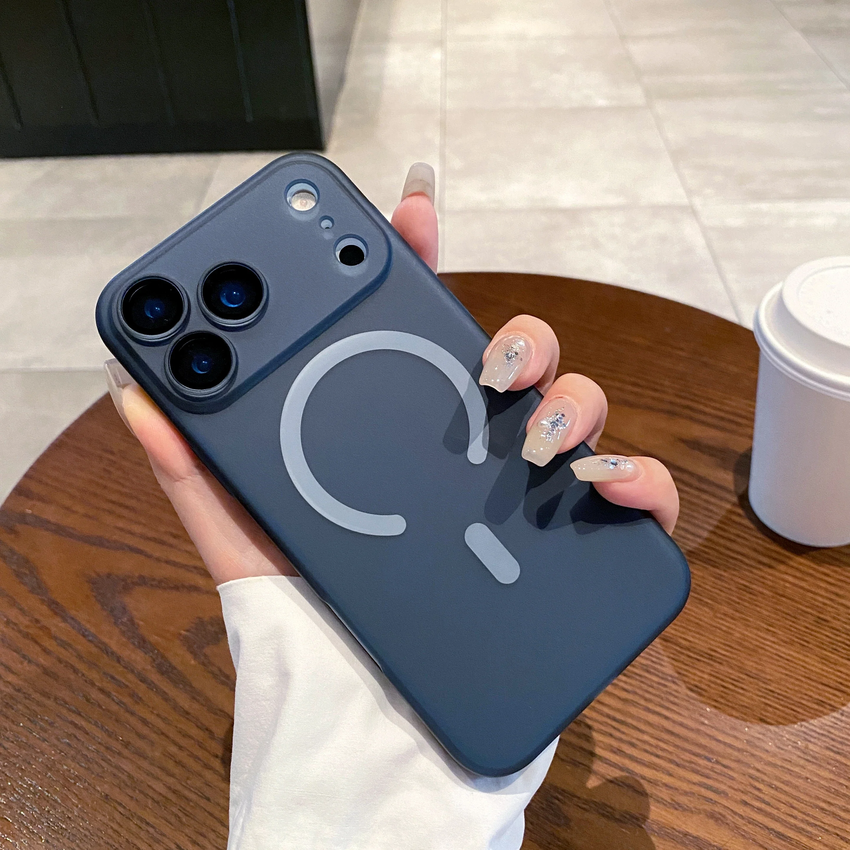 Luxury Ultra Thin Matte Clear for Magsafe Case for IPhone 17 Air 16 15 14 Plus 13 12 11 Pro Max Magnetic Wireless Charge Cover