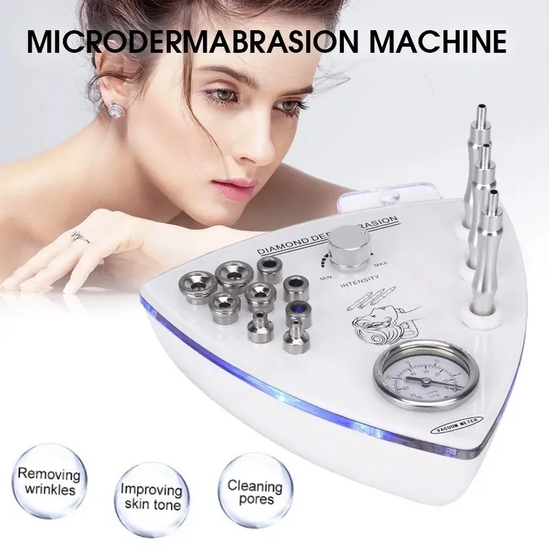 Microdermabrasion Machine Black Head Skin Peeling Removal Diamond Exfoliation Device