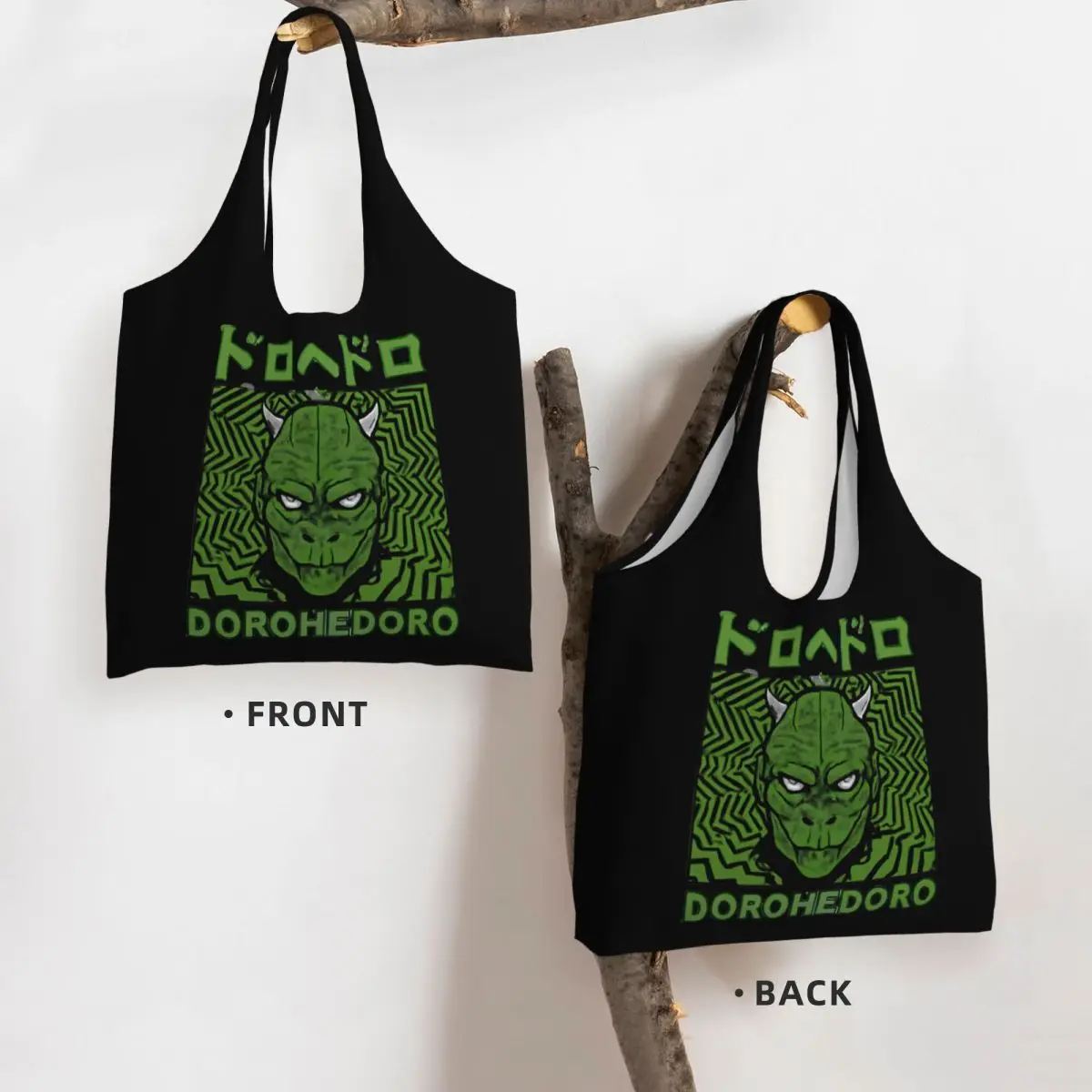 Dorohedoro Dark Fantasy Vibes Large Capacity Canvas Tote Bag Single Shoulder Commute Bag For Women Eco-Friendly Shopping Bag