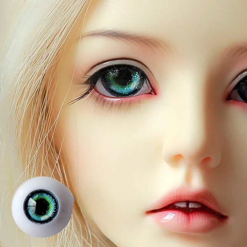 10/6-16/9mm BJD Cartoon Doll Colore Bulbo oculare Accessorio FAI DA TE Argilla Polimerica Animazione Personaggio Che Fanno Materiali Bulbo oculare semicircolare