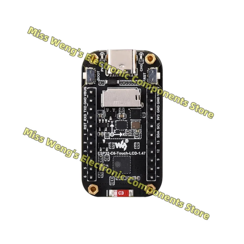 1.47-inch touch LCD Bluetooth WIFI embedded RISC Varduino development board , ESP32-C6-Touch-LCD-1.47