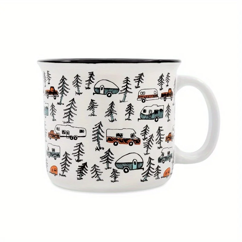 

Mug Set - Each mug features a camping design, perfect for camping and RVing enthusiasts