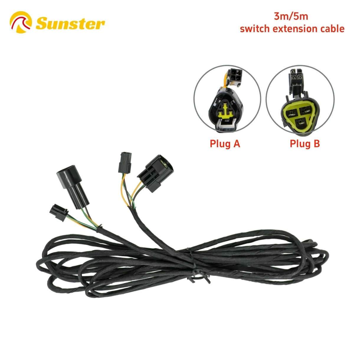 1pcs Car LCD Switch Extension Cable 3m/5m 12V Diesel Heater LCD Screen Extension Cable For 5kw 2kw 8kw Diesel Heater