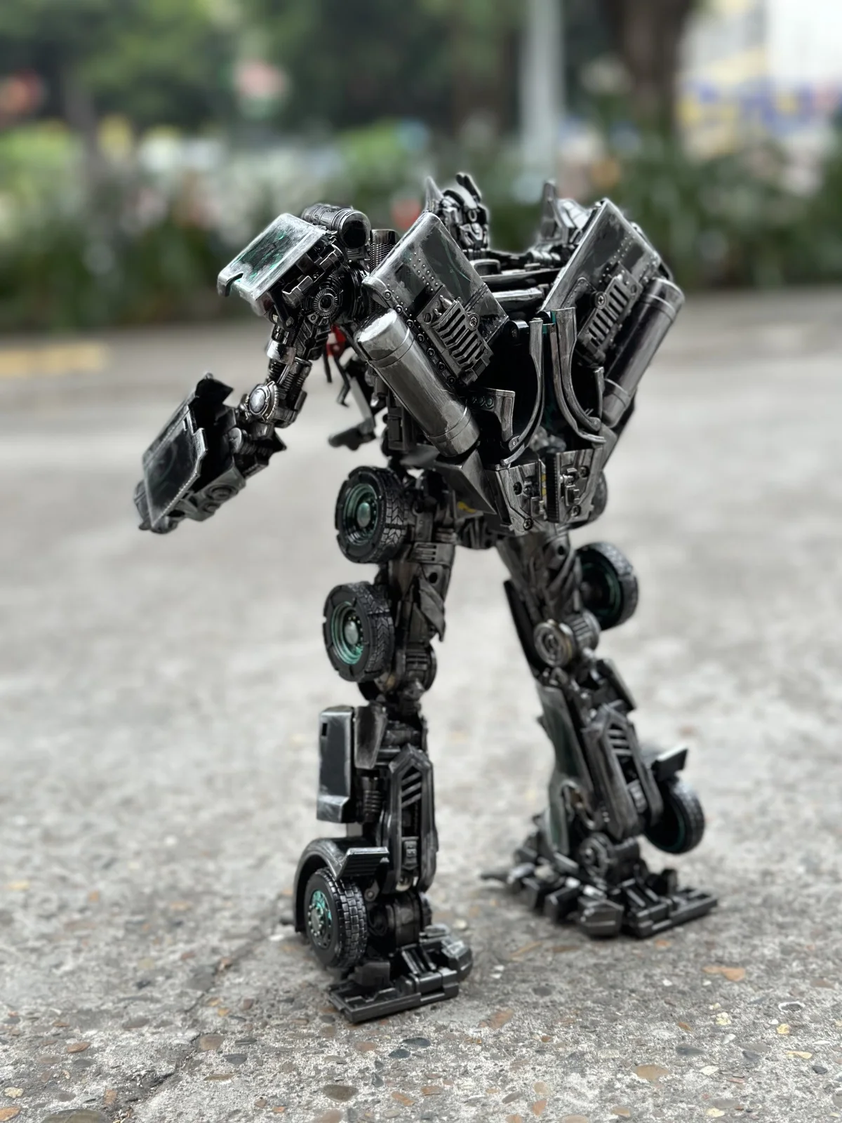 Black Mamba  LS03 KM01 Hand-painted color for battle damaged version Transformation Commander Robot Model