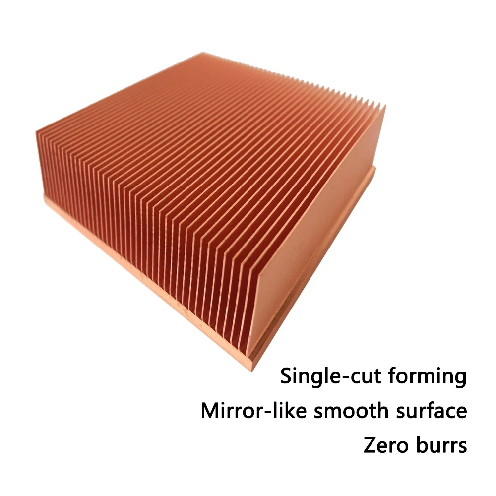 Red Copper Heatsink Scraped Fin Radiator Multiple Sizes DIY Copper Radiator For Raspberry Pi Electronic Chips LEDs 3D Printers