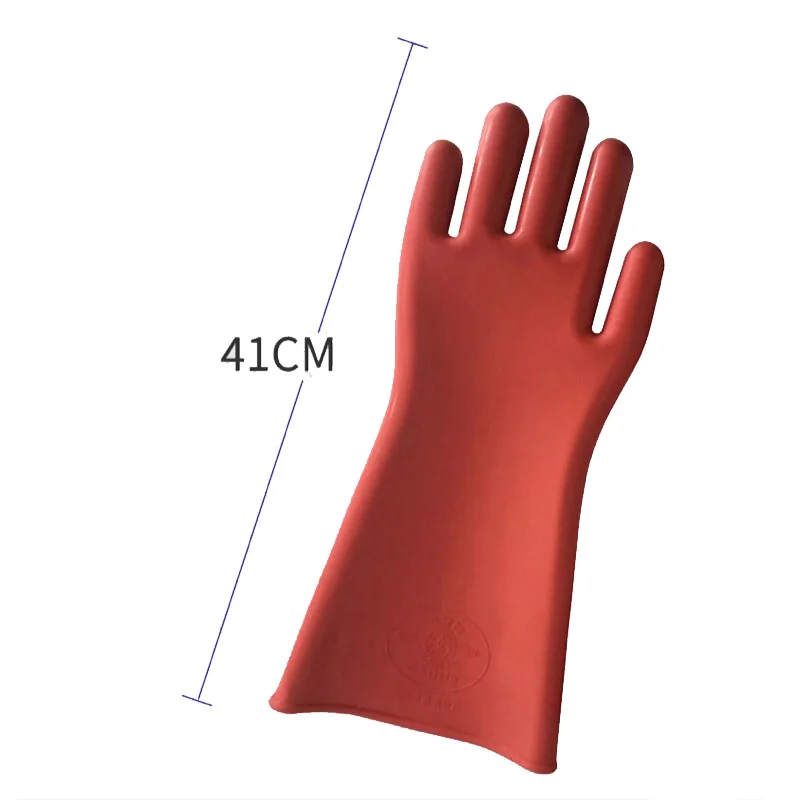 2023 Anti-electricity Protect Professional 12kv High Voltage Electrical Insulating Gloves Rubber Electrician Safety Glove