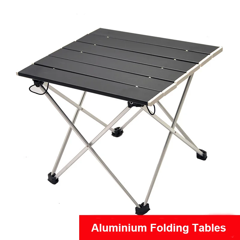 Ultralight All Aluminium Portable Foldable Desk Outdoor Camping Table Home Barbecue Picnic Climbing Picnic Folding Tables