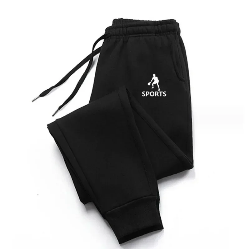 Trend casual drawstring jogger pants for men, ankle-length, premium cotton blend material with classic side pocket design.