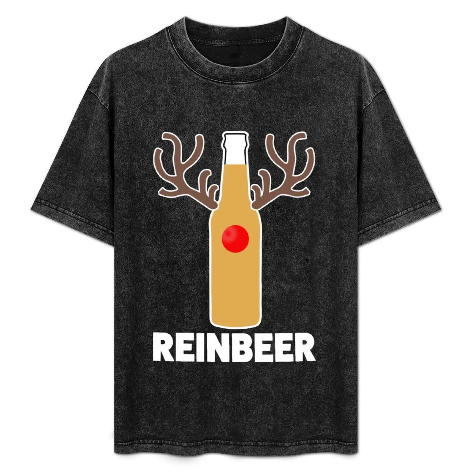 Reinbeer funny Christmas Beer Reindeer Shirt T-Shirt blue lock vintage t shirts men graphic t shirts