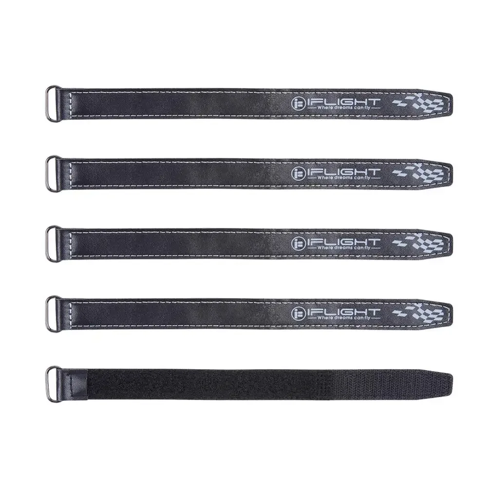 

5pcs iFlight 20mm width 20x400mm 20x300mm 20x250mm 20x200mm Microfiber PU Leather Battery Straps/Non-slilp FPV Belt Iron buckle