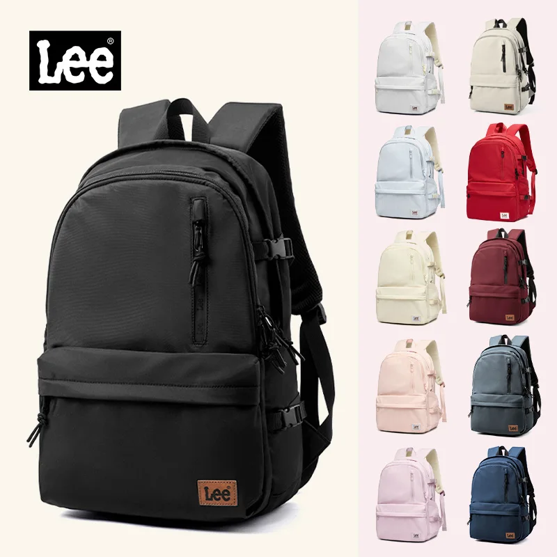 

LEE Large Capacity Travel 15.6 Inch Laptop Backpack for Man Women's Waterproof Casual Nylon Teenagers College School Bag Male