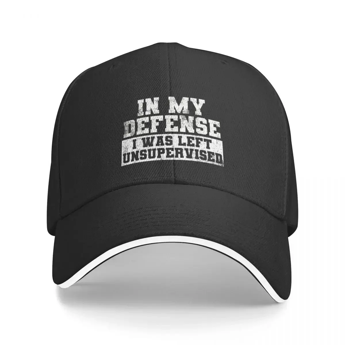 In My Defense Unsupervised Baseball Cap Hood Beach Brand Man cap Men's Luxury Women's