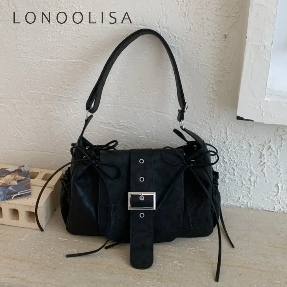 Y2K Retro Pleated Hobo Shoulder Bag for Women Hot Selling Maillard Style Underarm Bag Clutch Handbags for Travel Work Shopping