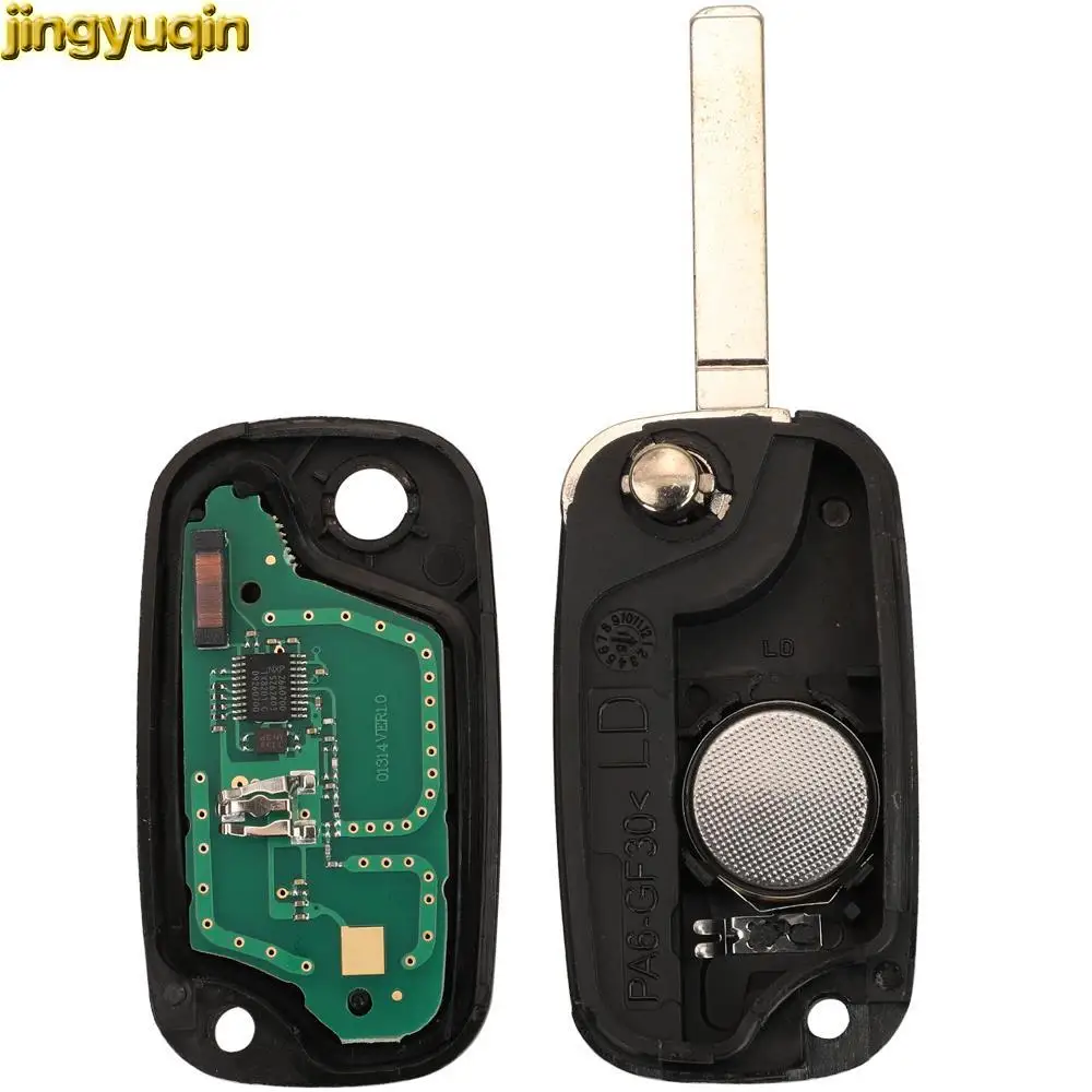 Jingyuqin 3pcs Car Key Remote Original Fob FSk PCF7961A 433MHZ For Renault Clio 3 Fluence Megane 3 Kangoo Modus Alpine Master