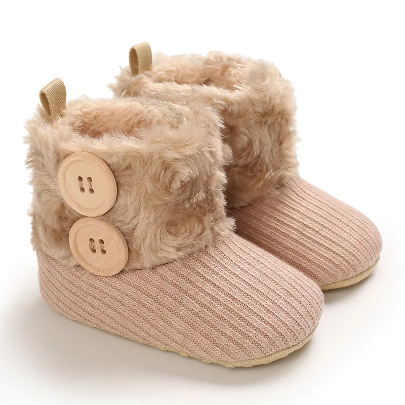 

2020 Baby First Walker Winter Keep Warm Snow Boots Cute Shoes Newborn Baby Girl Boys Causal Anti-slip Shoes Soft Sole Prewalker