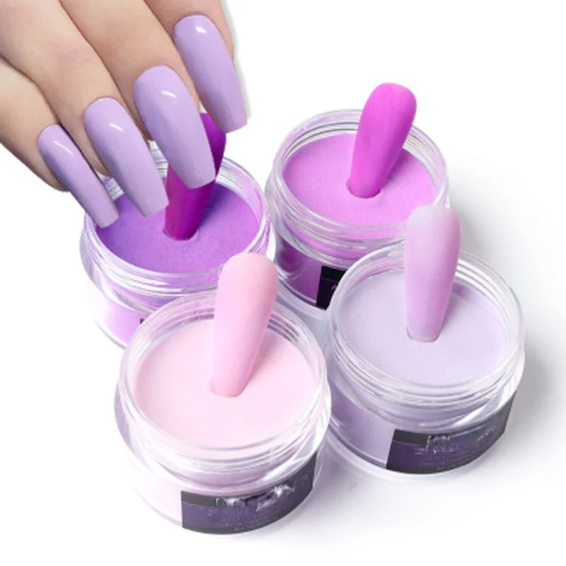 Polvo acrílico de color lavanda, Gel de extensión, pigmento para uñas, polvo, diseño profesional de Arte de uñas, suministros de decoración, herramienta