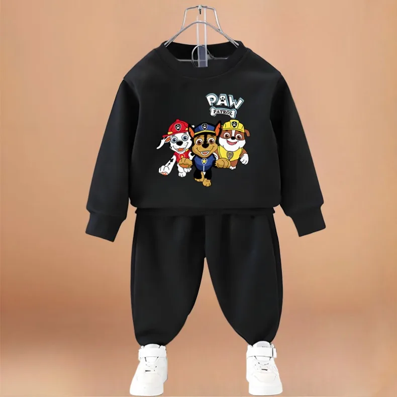 PAW Patrol Kinder Mode Outdoor Sweatshirt-Sets Jungen Herbst Casual Langarm Pullover und Hose Zweiteilige Sets – Detail 4