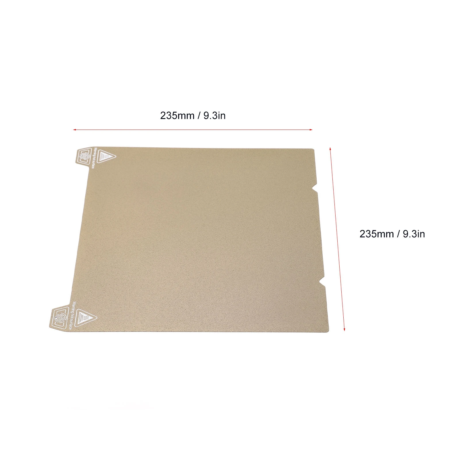 PEI Sheet PEI Board High Temperature Resistant Double Sided Textured 235 X 235mm Soft Easy To Install Magnetic for Ender 3 Pro