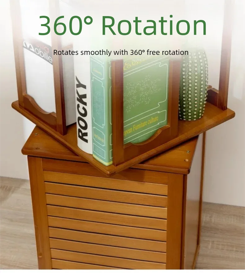 Rotational Bookshelf Organizers Storage Shelves Furniture Living Room Shelf Organizer Bookcases Librero Organizador Estante