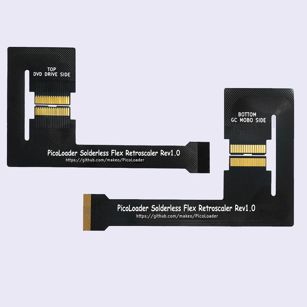 レトロスケーラー ブラック ピコローダー フレックスケーブル 溶接不要 互換性のある SD2SP2 GC2SD SDGecko NGC ゲームキューブ ゲームコンソール用