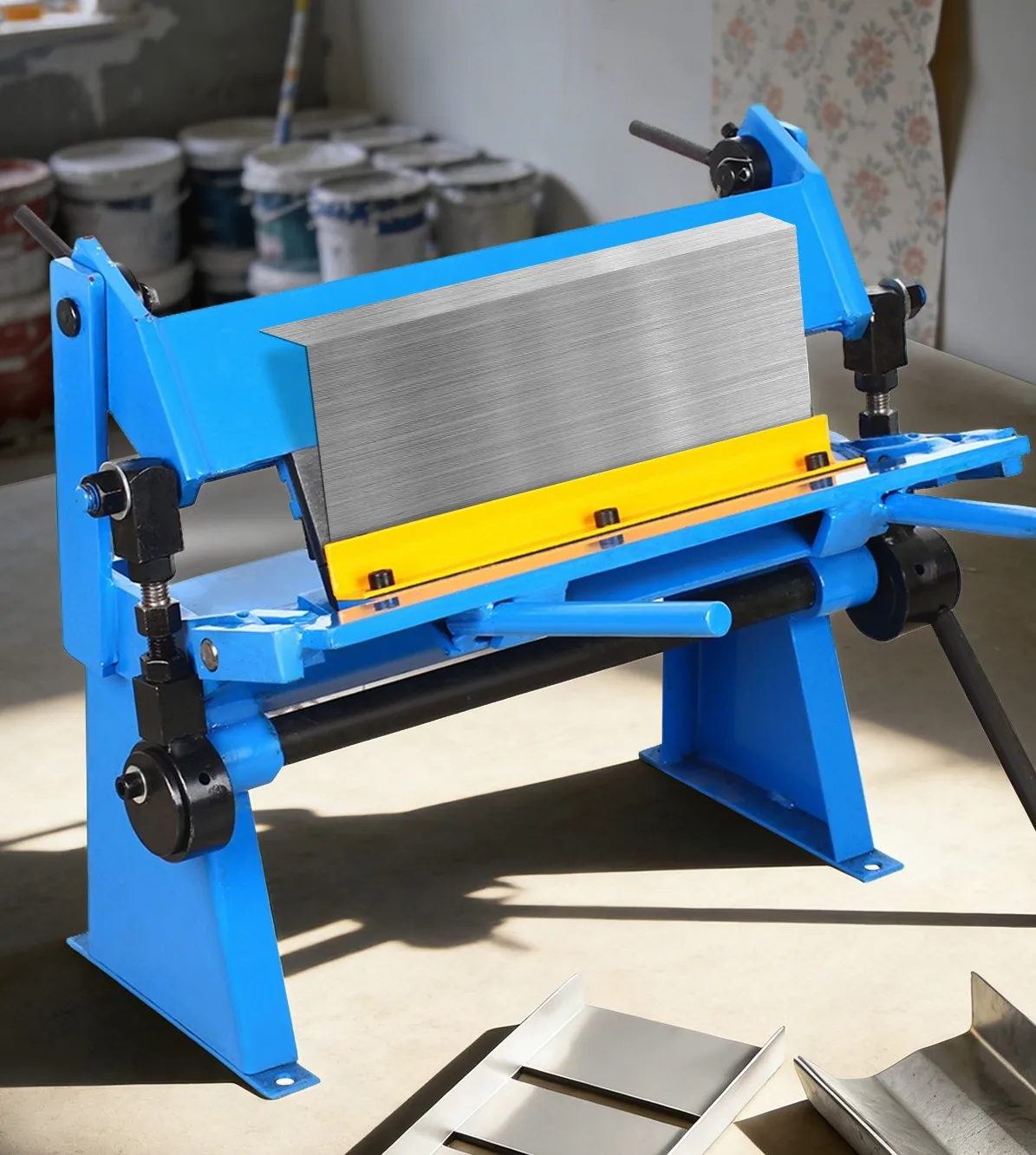Machine à plier manuelle 305 mm 0-135 ° Presse plieuse pour tôles avec 5 lames de 1 à 4 pouces, pour pliage du cuivre, de l'aluminium et de l'acier au carbone