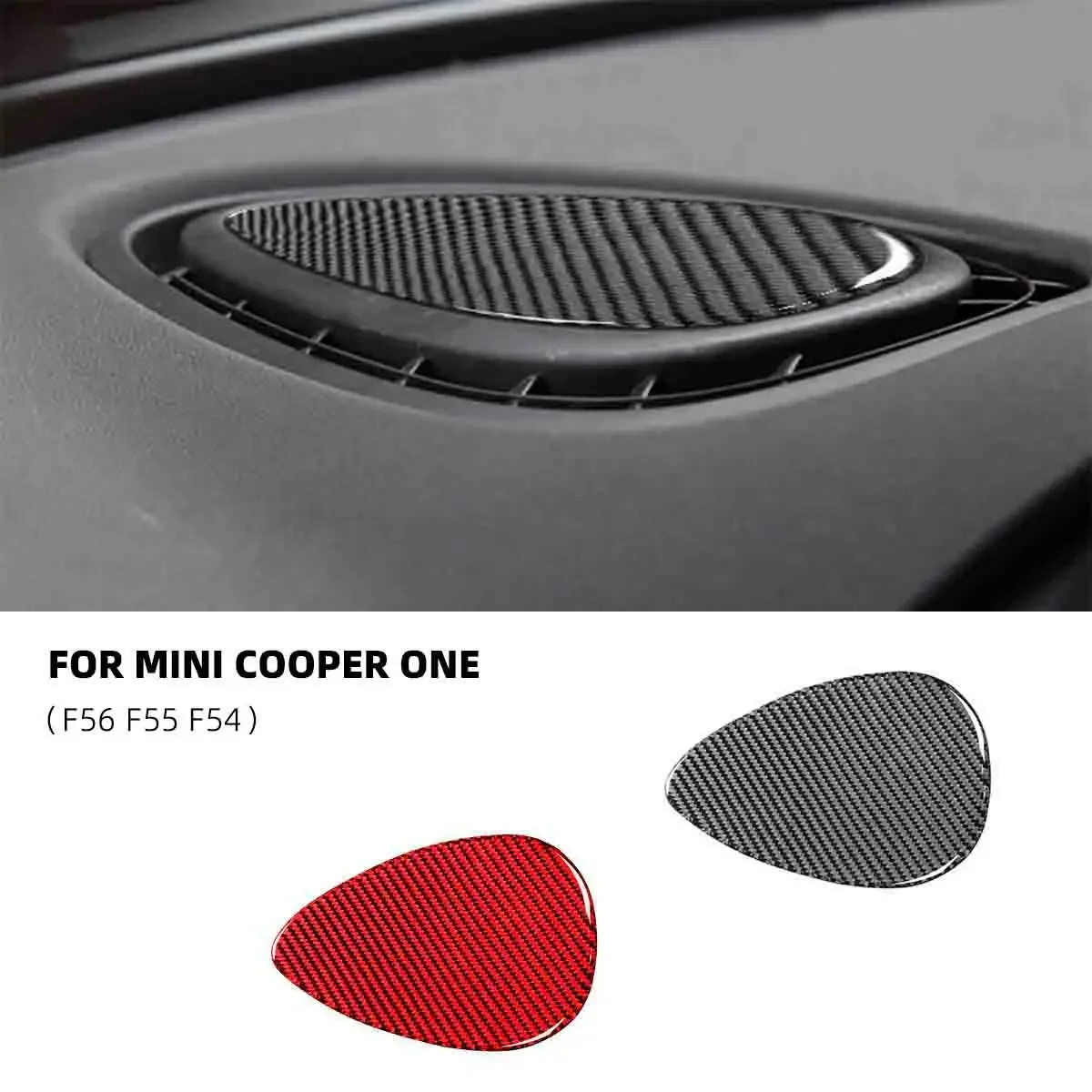 

Car Dashboard Air Outlet Stickers 3D Auto Interior Decorative Accessories Carbon Fibre Stickers For MINI Cooper F56 F55 F54 Auto