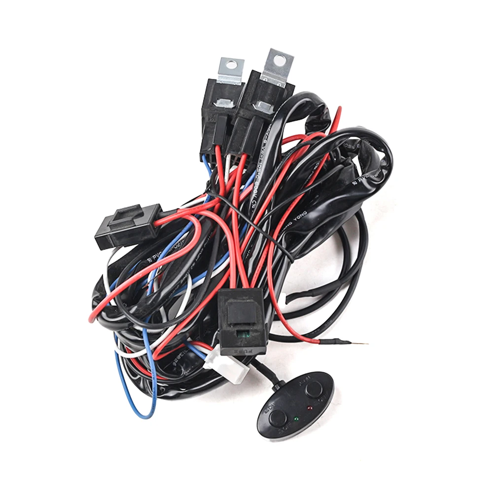 

Extended and durable 12V 40A LED light switch relay wire, suitable for installation of automotive fog lights, work lights, etc