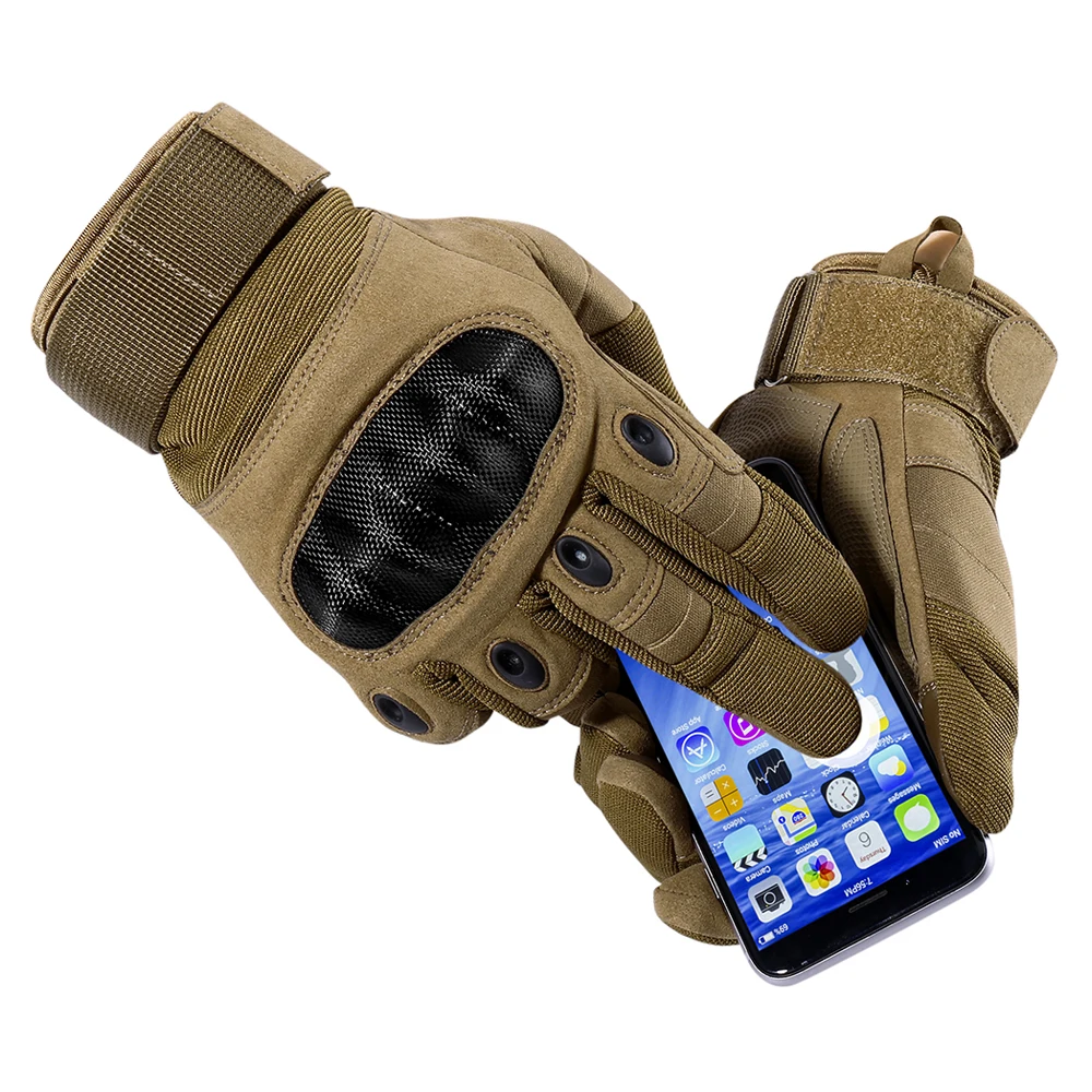 Outdoor Tactical Gloves Touch Screen Sport Motorcycle Hard Shell Cycling Hunting Shooting Hiking Camping Combat Work Anti-slip