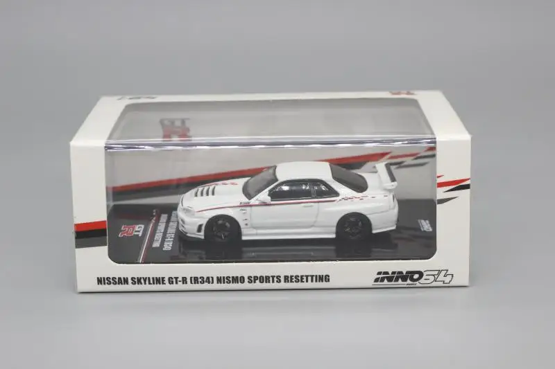 INNO 1:64 NISSAN SKYLINE NISMO GT-R R34 SPORTS  Collection of die-cast alloy car decoration model toys