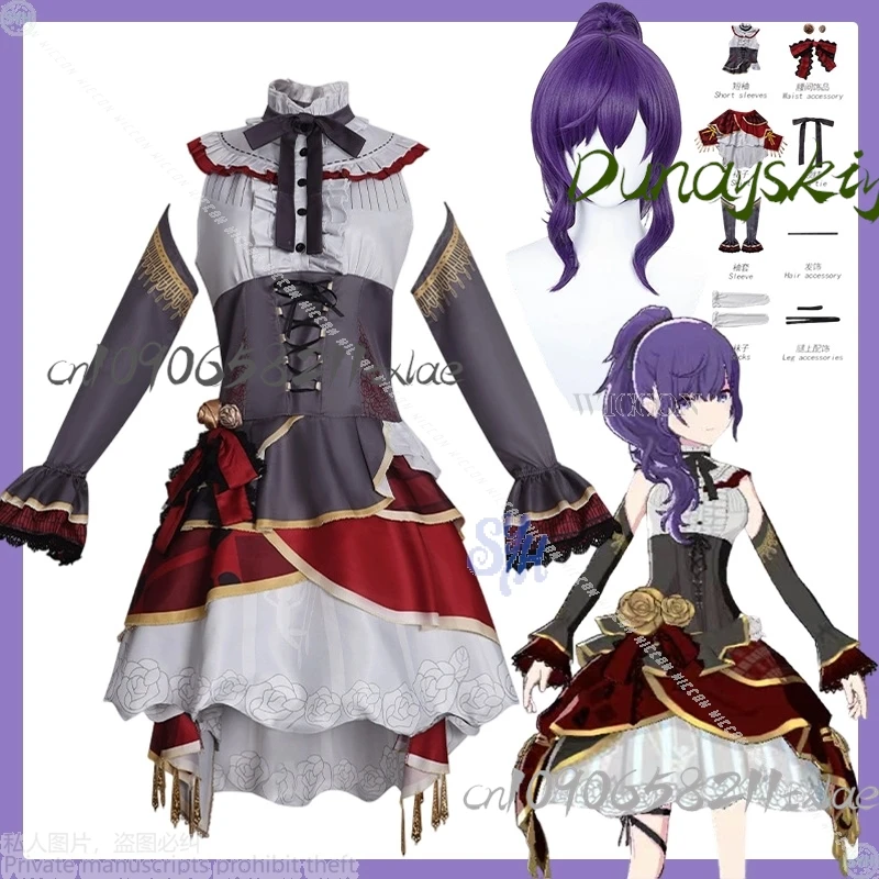 Shop1104340175 متجر Asahina Mafuyu play Project Sekai tume الكلاسيكية خمر القوطية لوليتا دمية أنماط الدانتيل شعر مستعار حفلة الهالوين #1