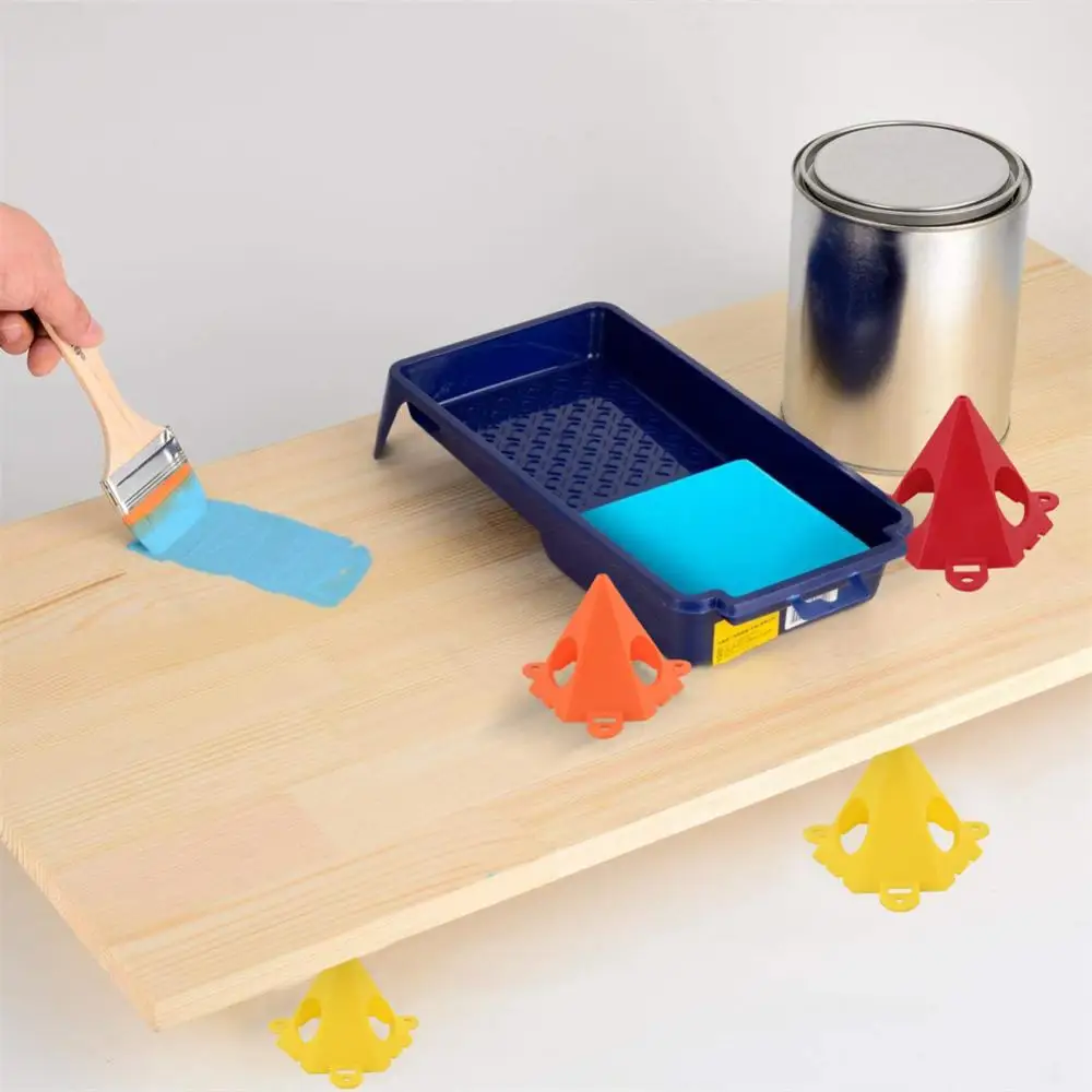 1Pc Nhựa Kim Tự Tháp Đứng Bộ Tam Giác Sơn Lót Phun Sơn Chân Miếng Lót Nón Là Viết Tắt Của Thợ Mộc Họa Sĩ Phụ Kiện