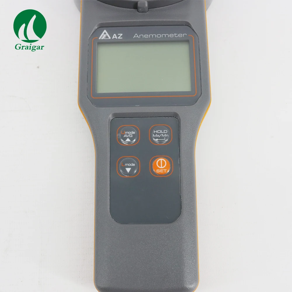 AZ8916 Portable Anemometer Wind Speed Meter Measures Air Velocity/Volume/Temperature Wind Speed Range 0.2~30m/s