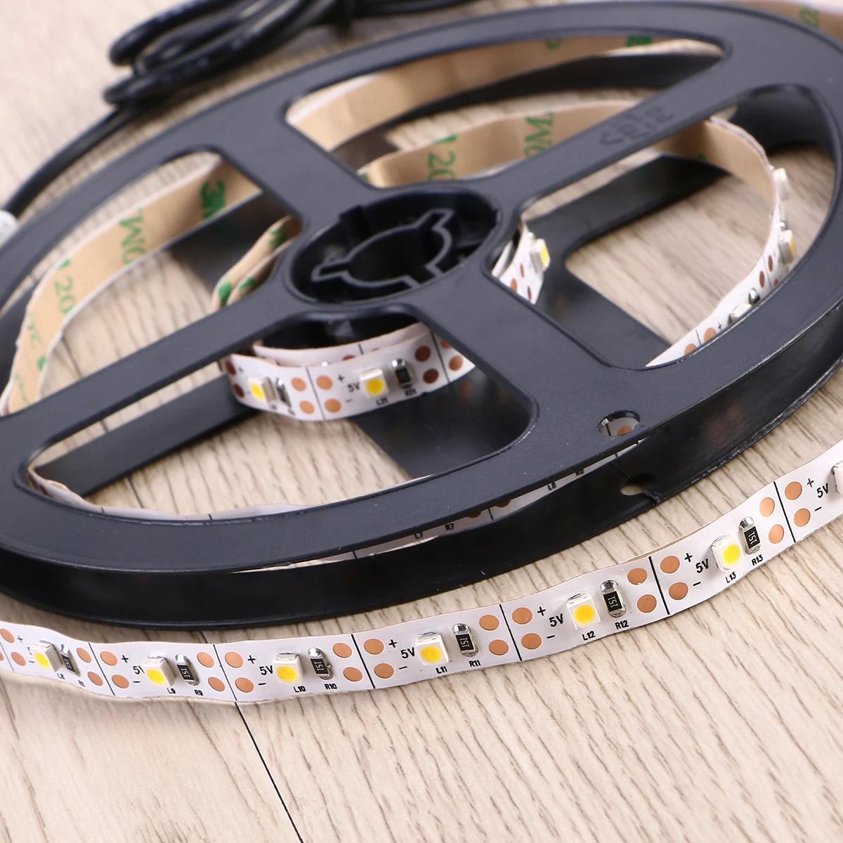 

2 Strip Lights Waterproof 3528 LED Lights Strip for Birthday Christmas Party Decoration with USB Cable (Warm White)