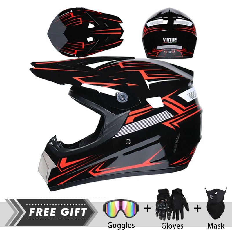 

Motocross Helmet Men Women Unisex Off Road Helmet Comfortable Ventilation Lightweight Motocross Helmet Four Seasons DOT