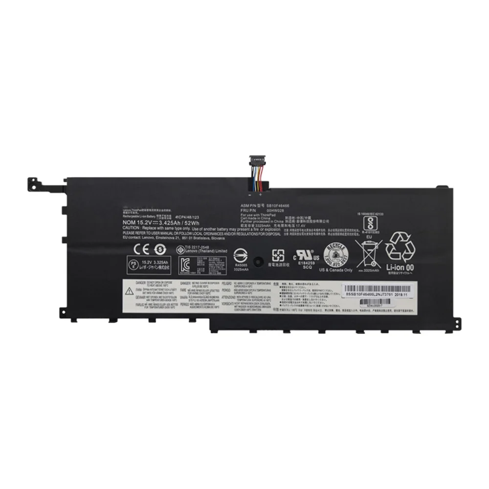 Аккумулятор 01AV409 00HW028 00HW029 для Lenovo ThinkPad Carbon Gen Yoga 1st SB10F46466 SB10F46467 SB10K97566
