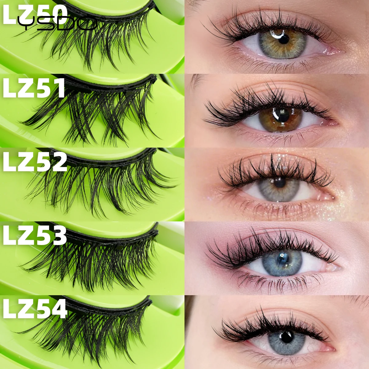 YSDO Natürliche Magnetische Wimpern 1/2 Paar Handgefertigte Wiederverwendbare Magnetische 3D Nerz-Wimpern Ohne Klebstoff Künstliche Wimpern Make-up Faux Cils – Detail 27