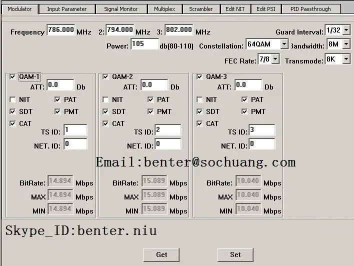 Dvb-s Dvb-s2 to Dvb-t Transmodulator  (8*DVB-S/S2+ASI In,3*DVB-T r f Out)