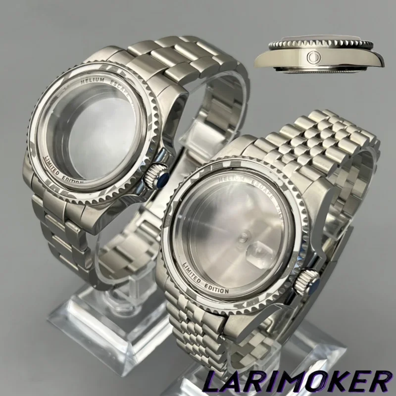 

Корпус часов LARIMOKER 40 мм в морском стиле с гравированным безелем, сапфировым стеклом, совместимый с механизмами NH34, NH35, NH36, ETA2824, PT5000, DG2813